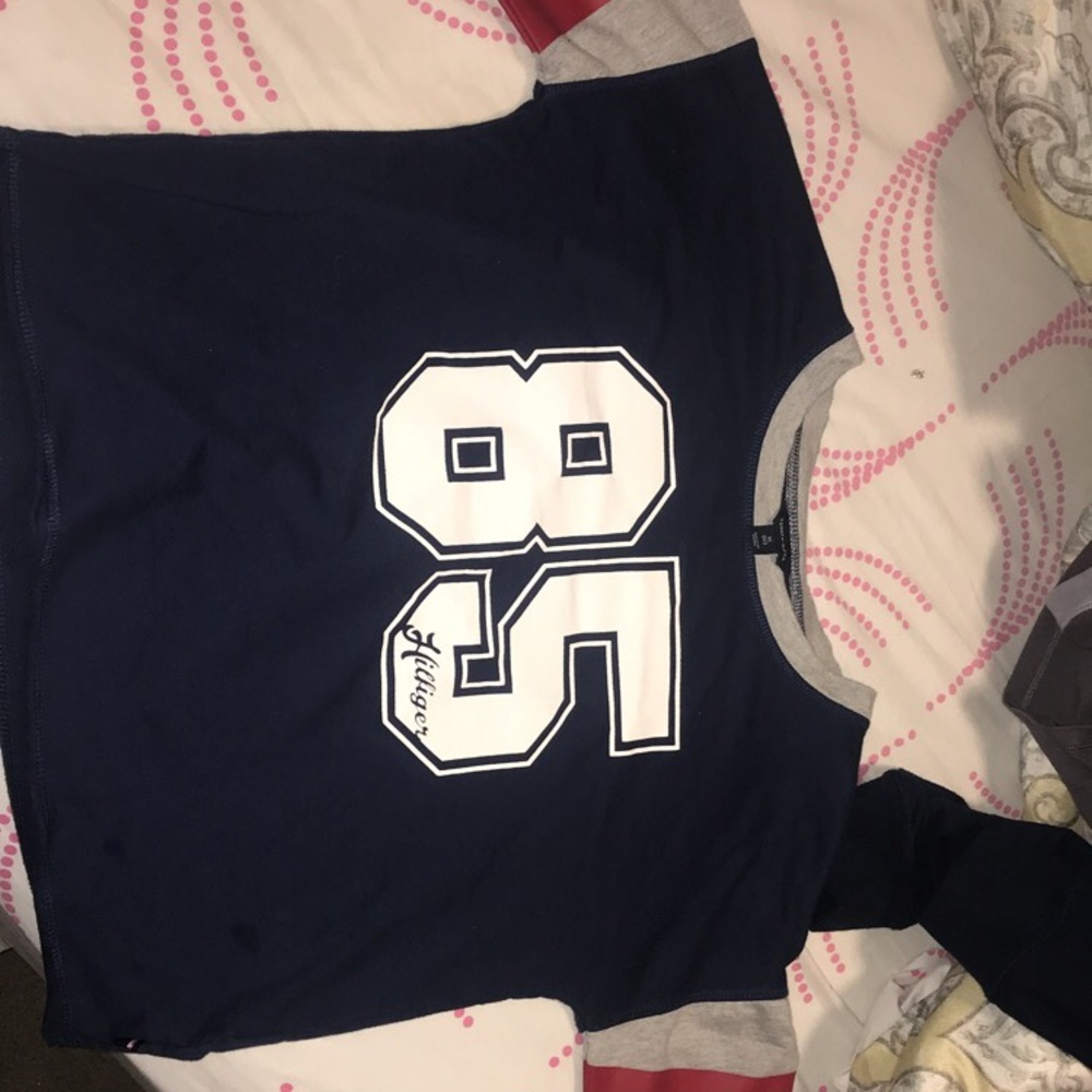 Tommy Hilfiger Long Sleeved Crop Top - Picture 3 of 4